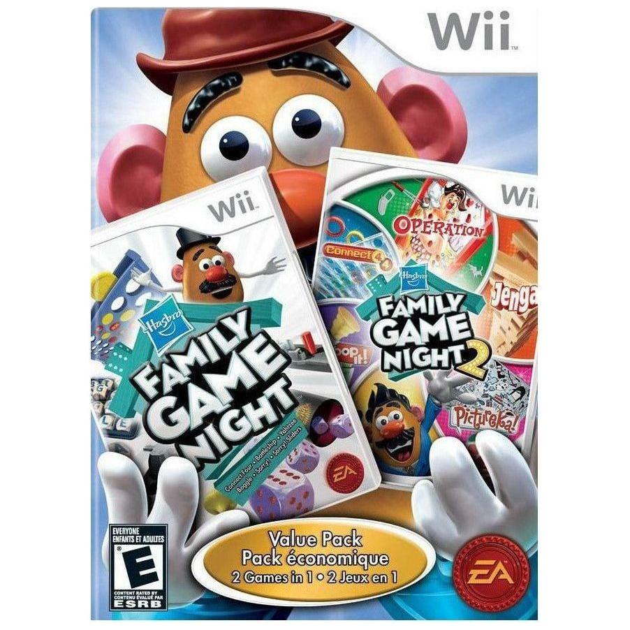 Wii - Hasbro Family Game Night 1 & 2 Value Pack