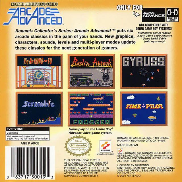 GBA - Konami Collector's Series Arcade Advanced (Cartridge Only)