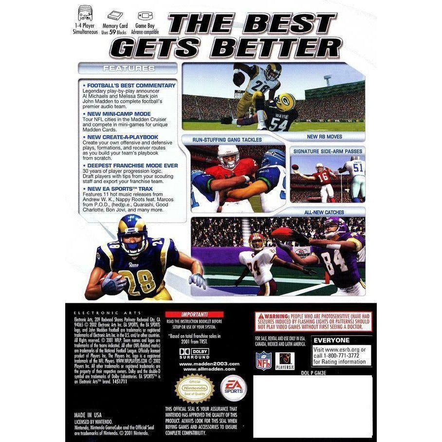 GameCube - Madden NFL 2003