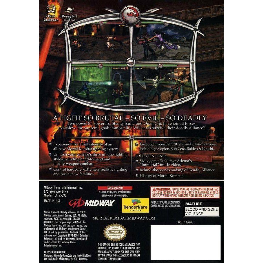 GameCube - Mortal Kombat Alliance mortelle