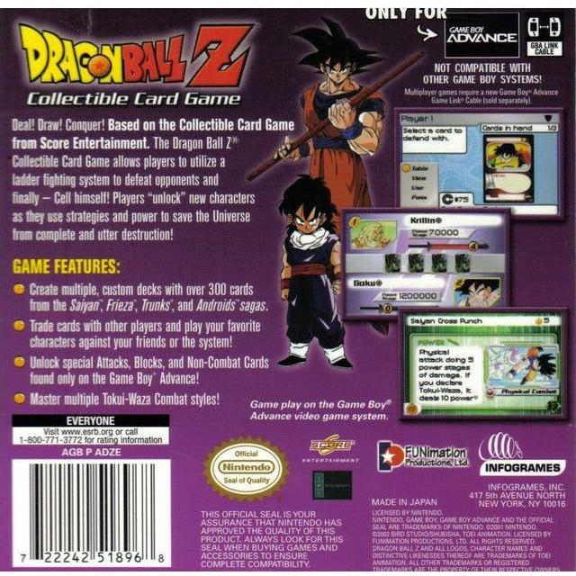 GBA - Dragon Ball Z Collectible Card Game (Cartridge Only)