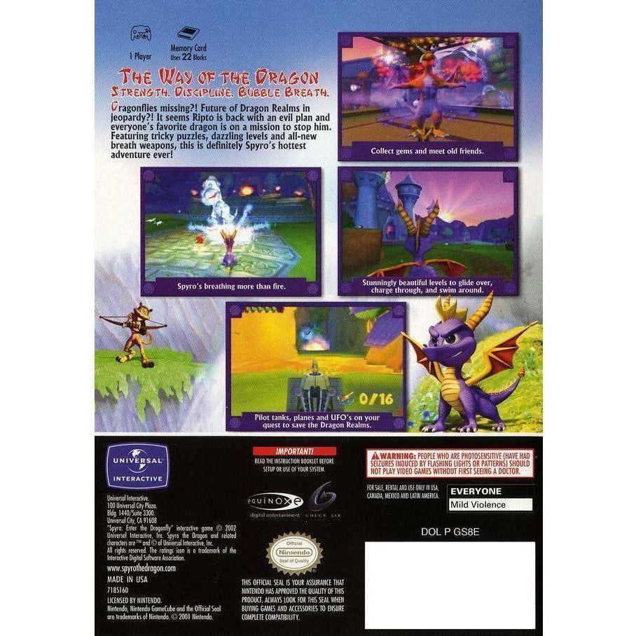 GameCube - Spyro entre dans la libellule