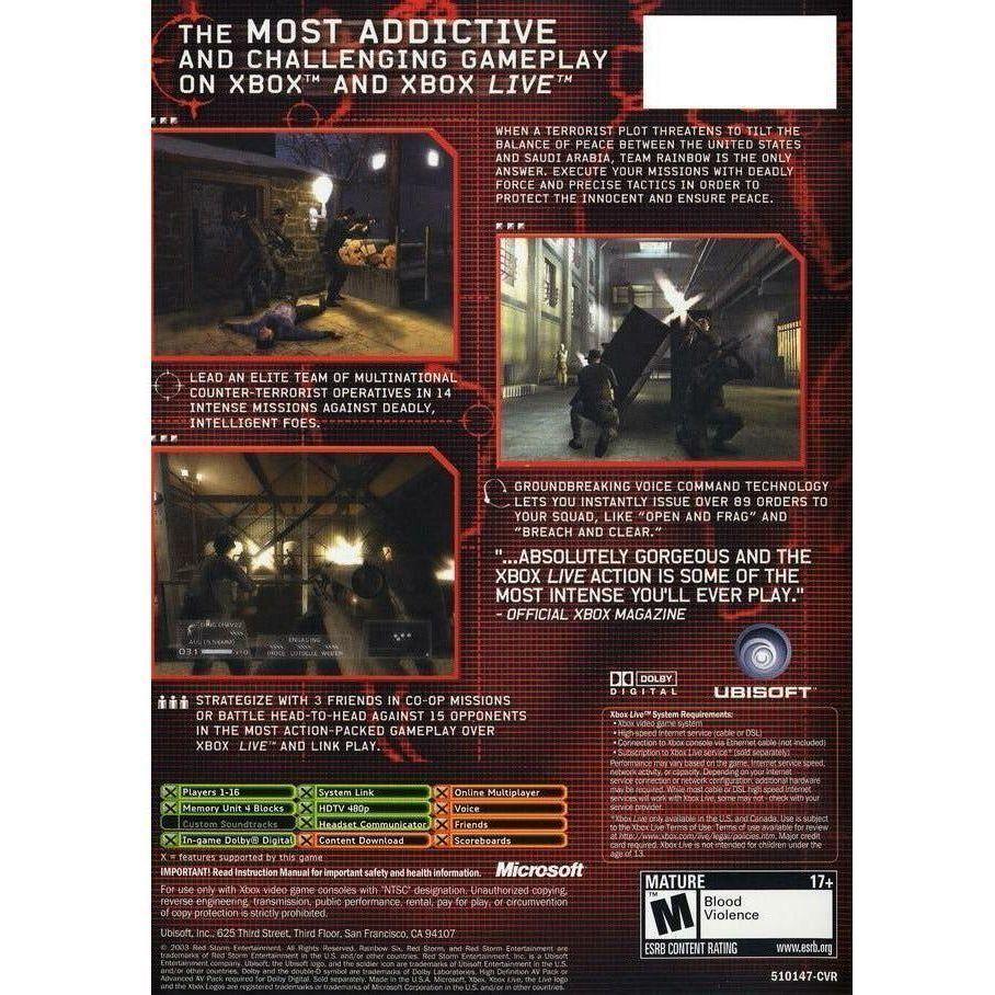 XBOX - Tom Clancy's Rainbow Six 3