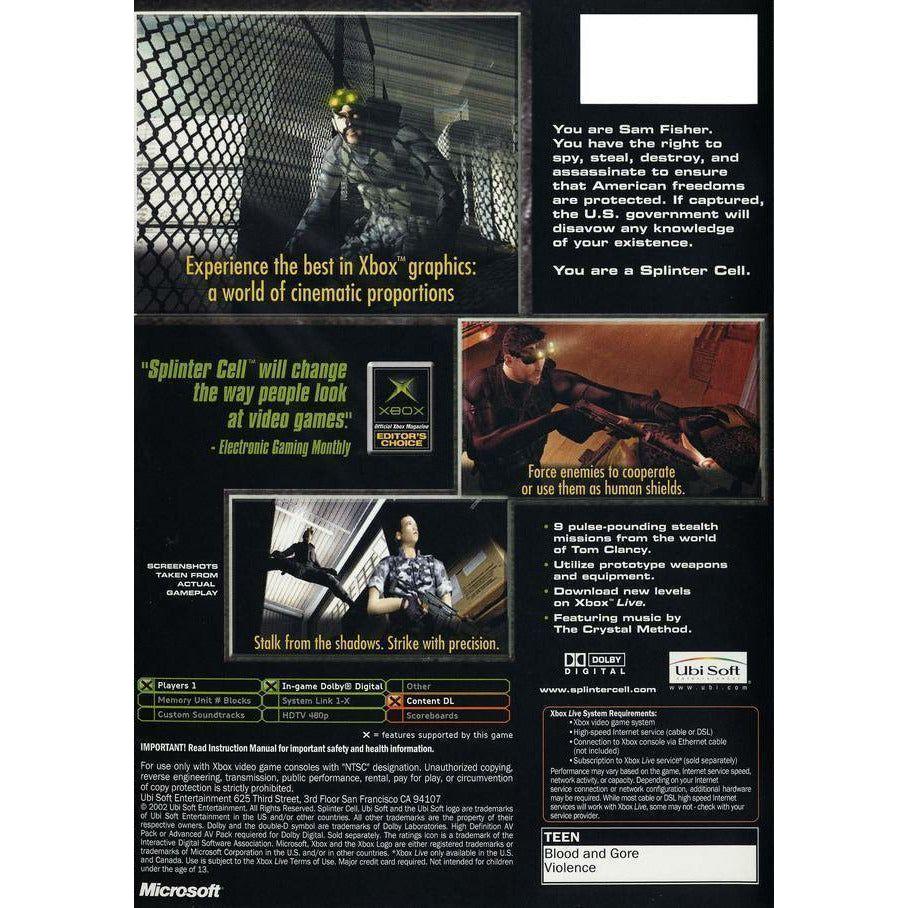 XBOX - Tom Clancy's Splinter Cell