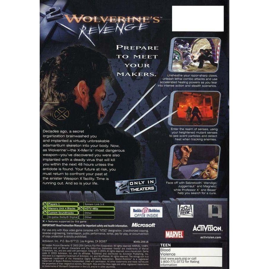 Xbox - X2 La vengeance de Wolverine