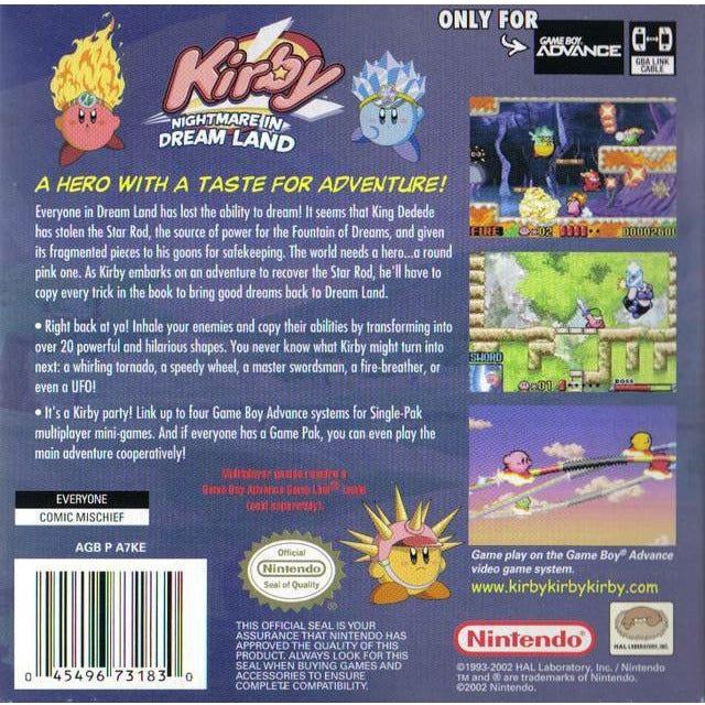 GBA - Kirby Nightmare in Dream Land (Cartridge Only)