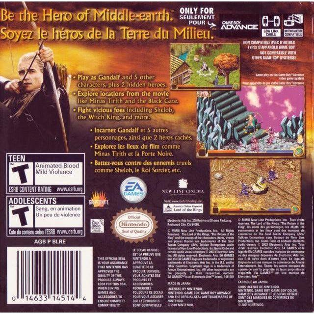 GBA - Le Seigneur des Anneaux Le Retour du Roi (Cartouche uniquement)