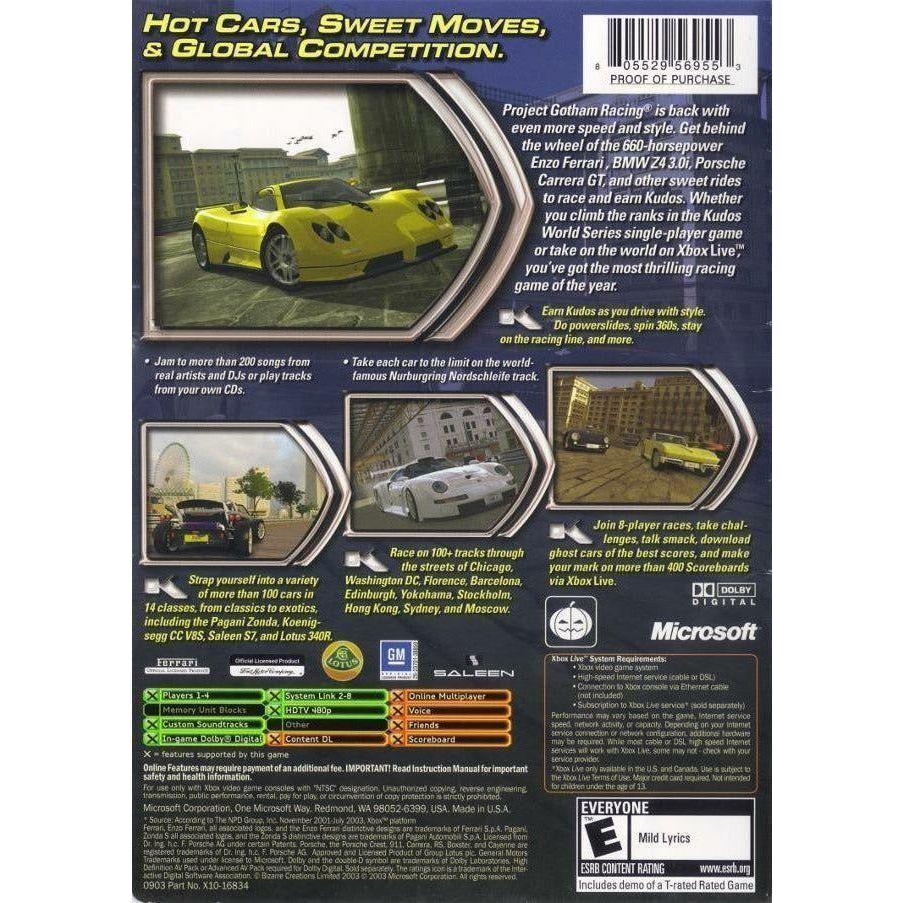 XBOX - Projet Gotham Racing 2