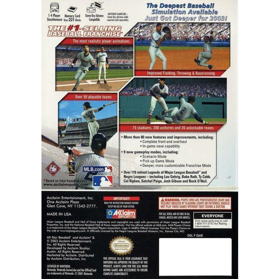 GameCube - All Star Baseball 2004