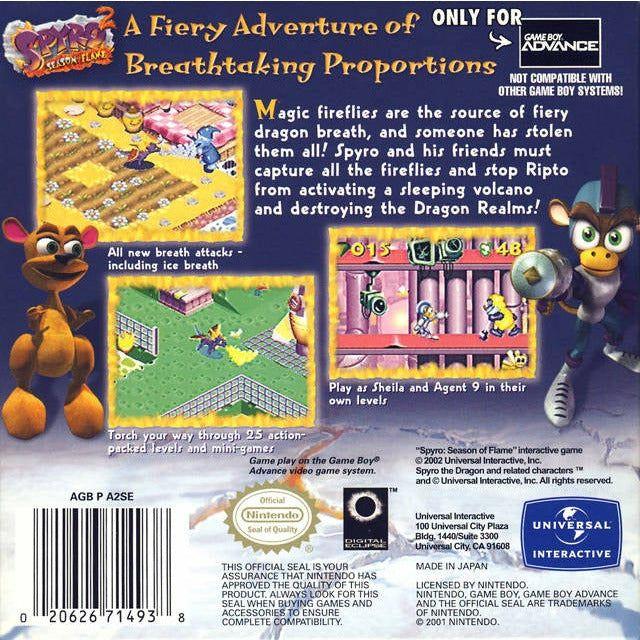 GBA - Spyro 2 Season of Flame (cartouche uniquement)