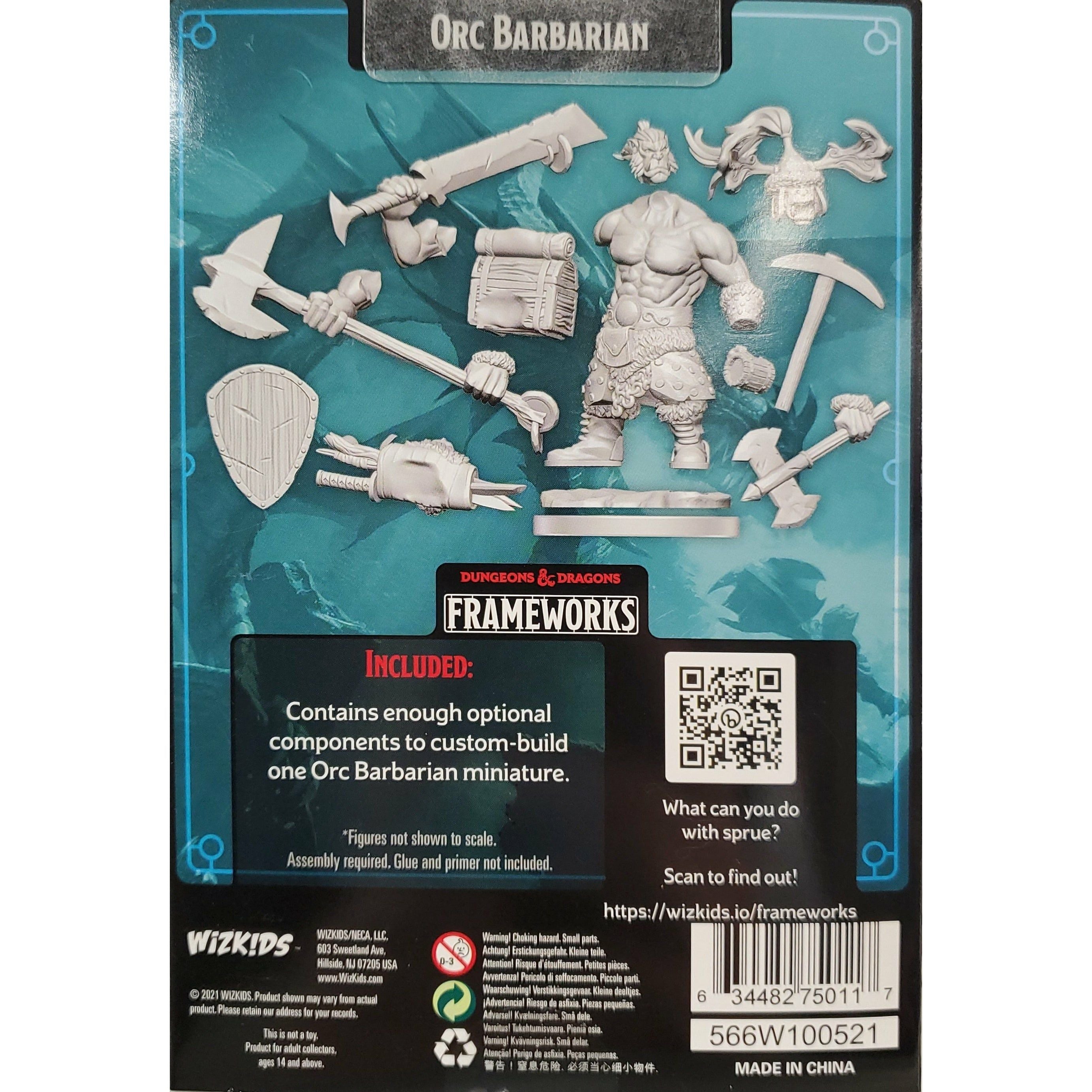 Dungeons & Dragons Frameworks - Orc Male Barbarian