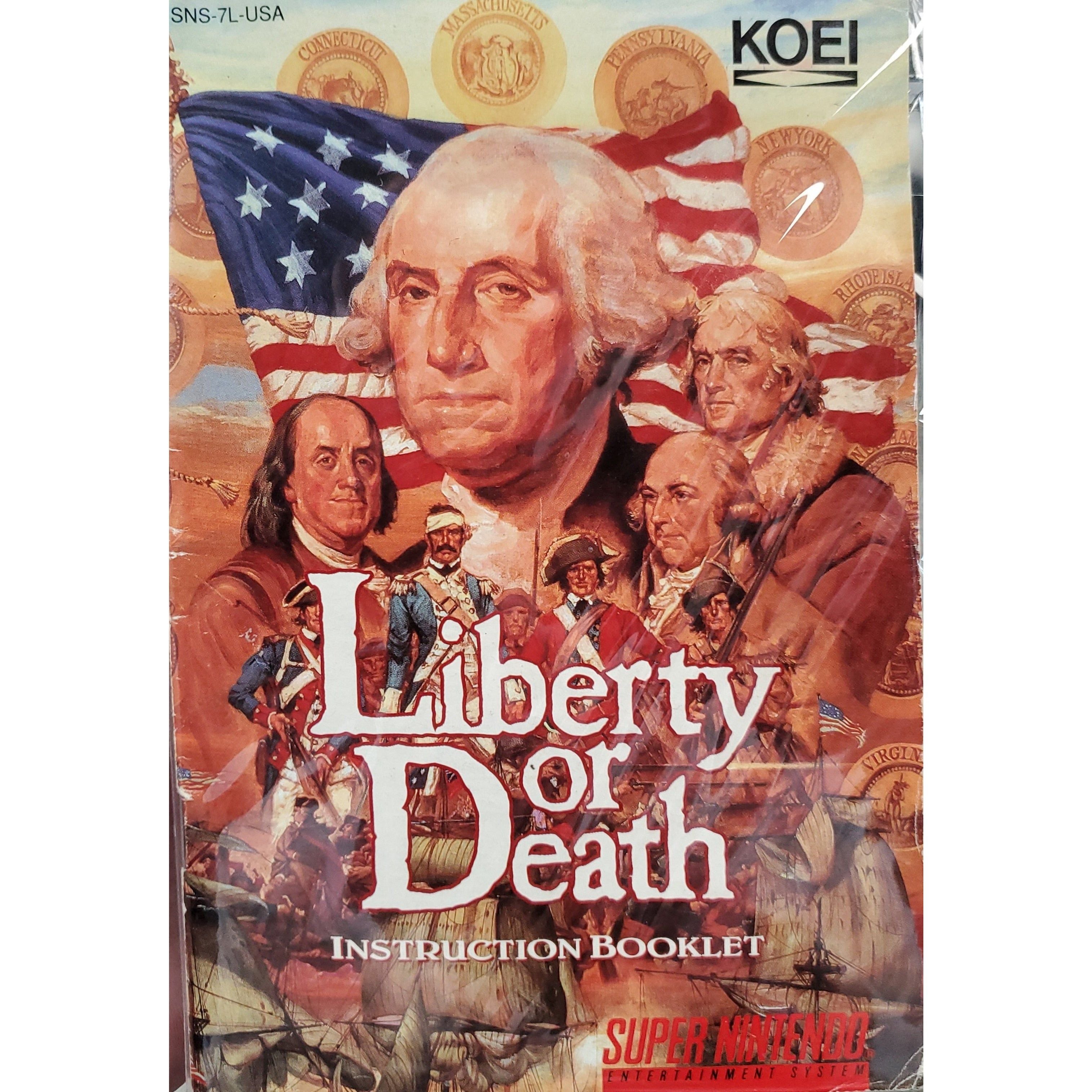 SNES - Liberty or Death (Manual / Poster)