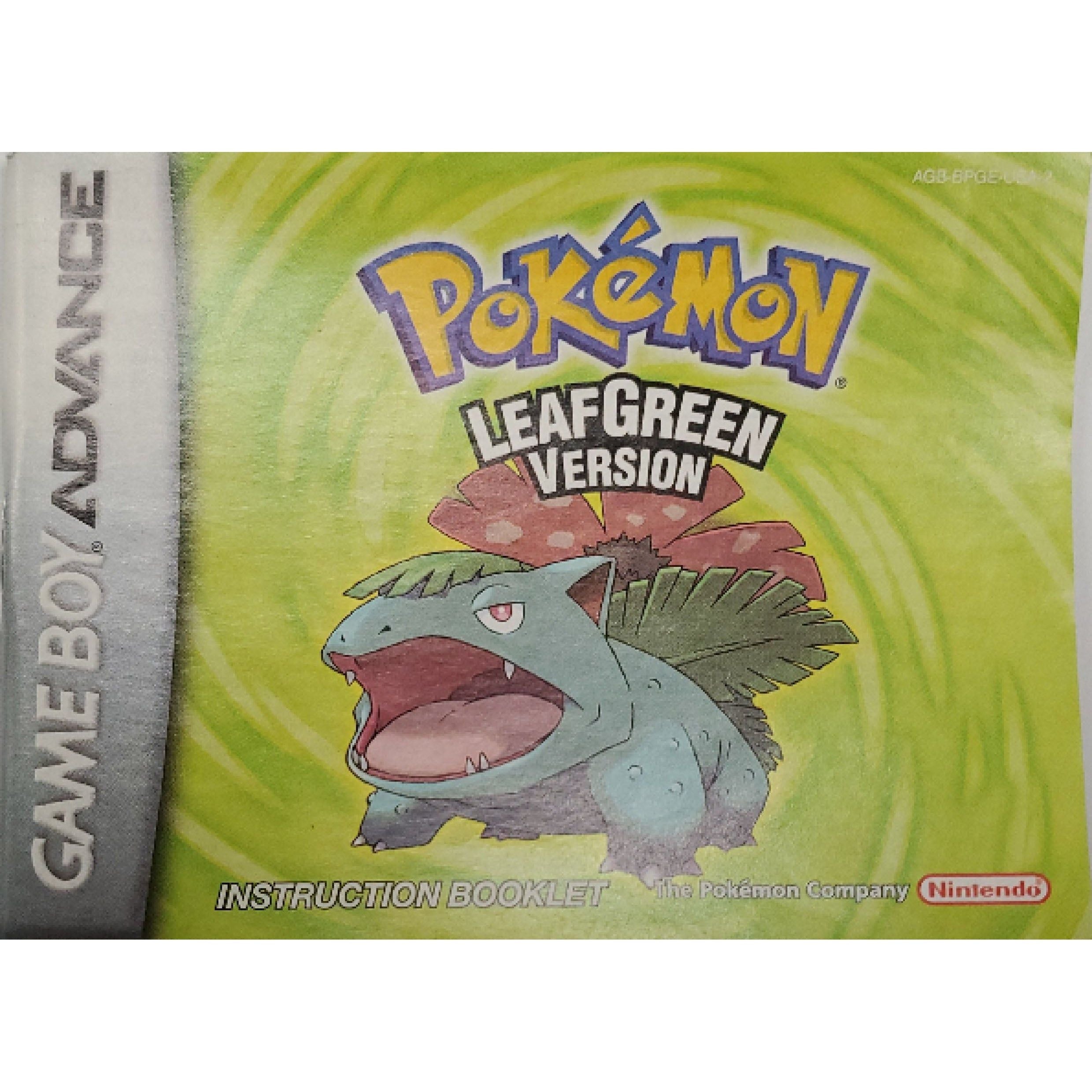 GBA - Pokemon Leaf Green (Manual)
