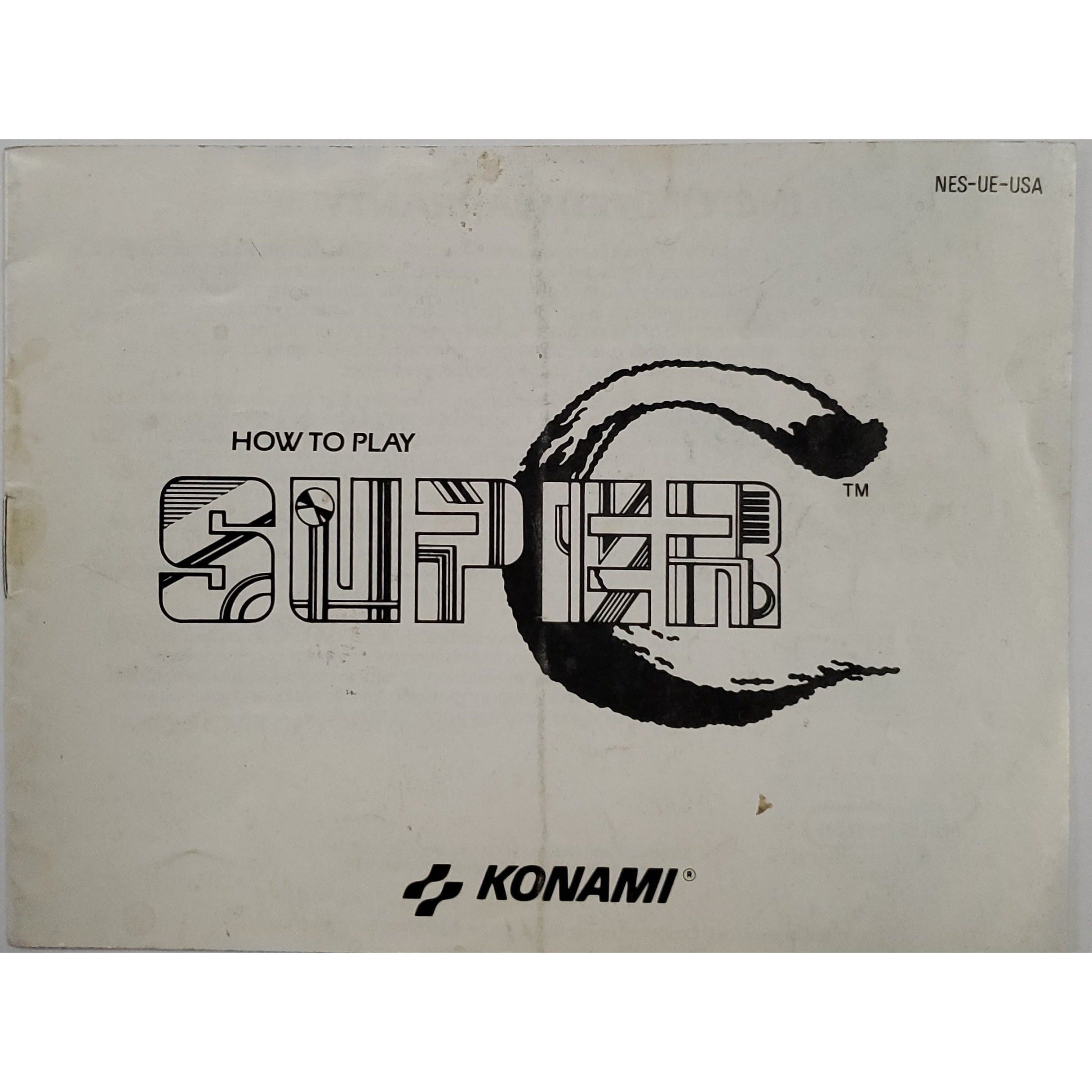 NES - Super C (Manual / Worn)