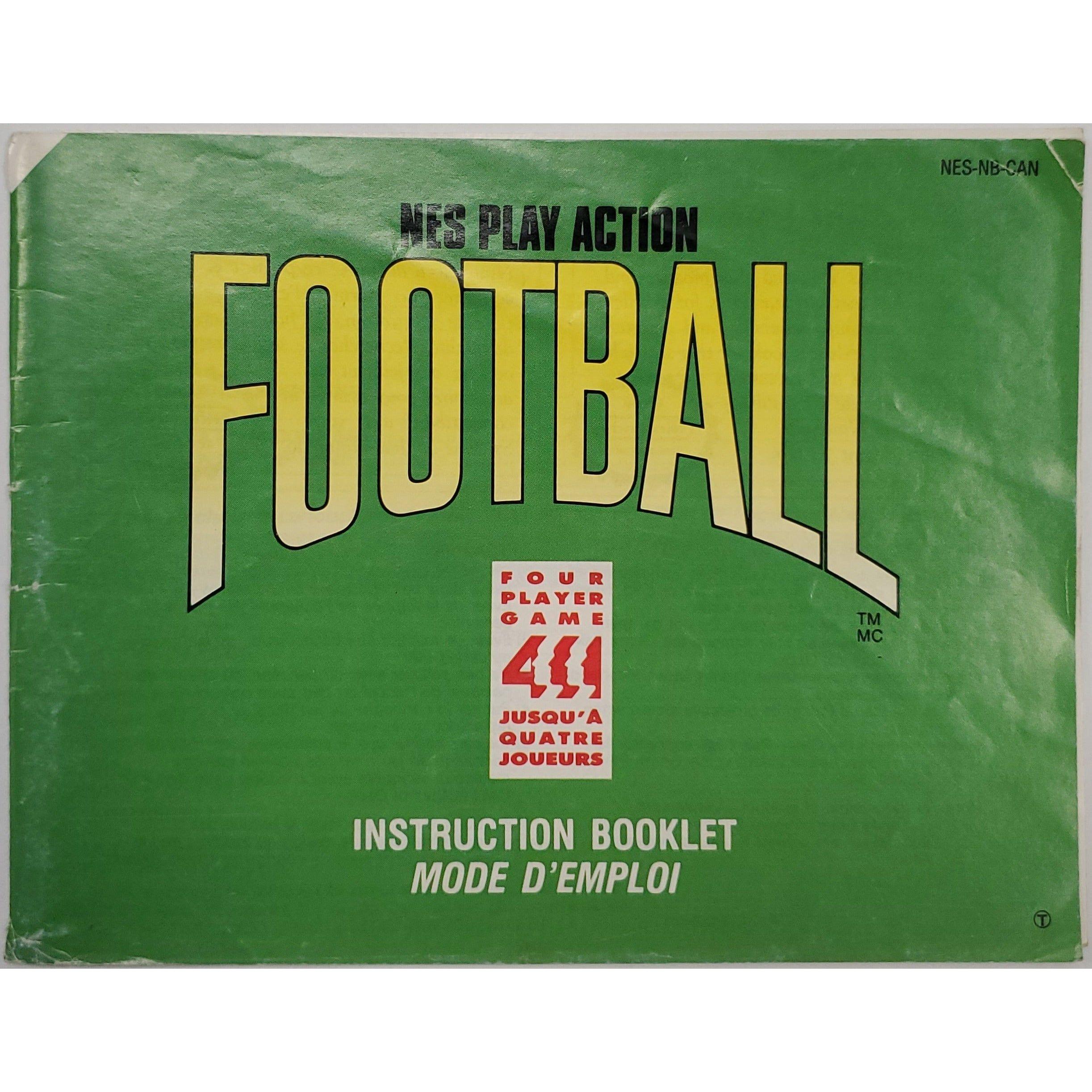 NES - NES Play Action Football (Manual / Worn)