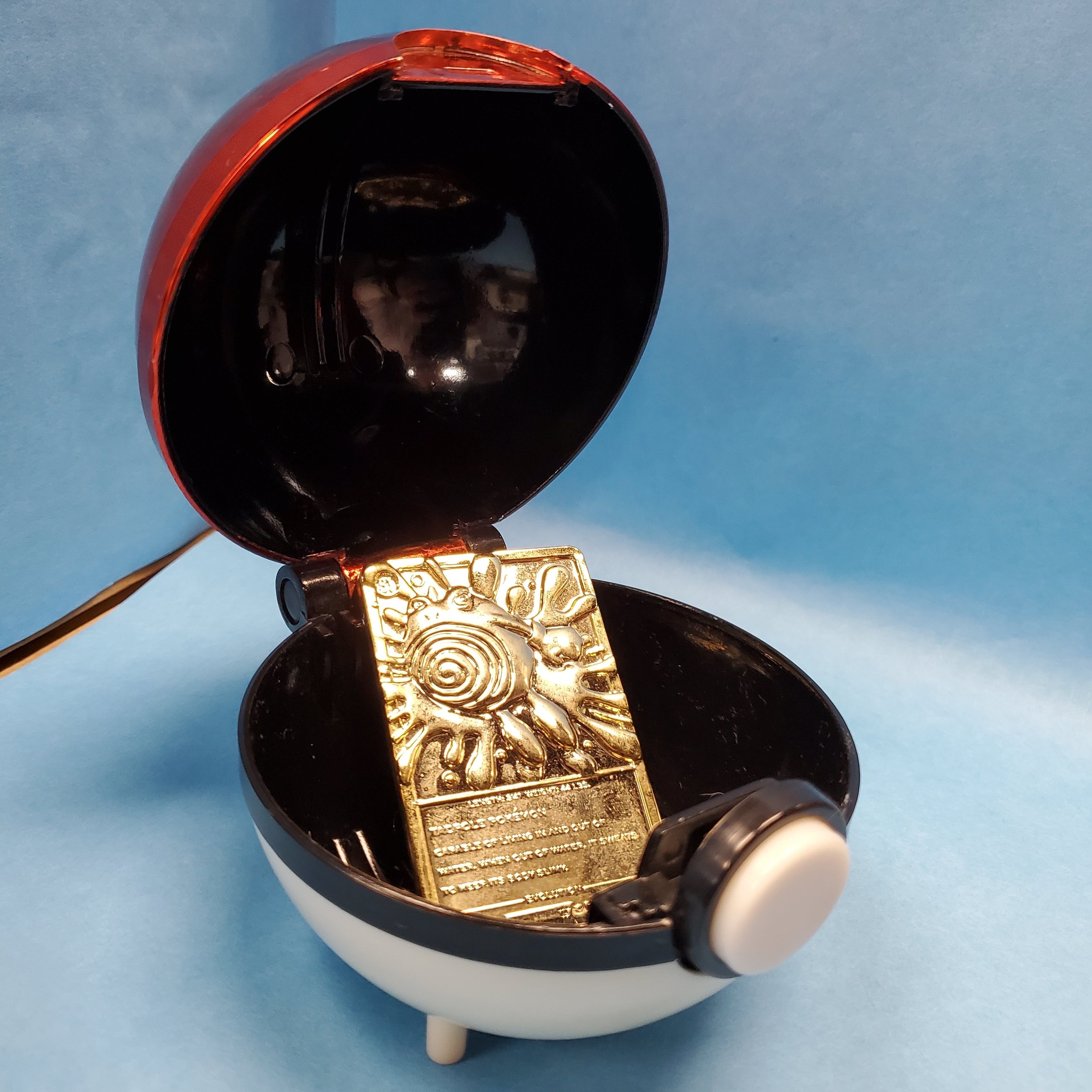 Pokemon Burger King Gold-Plated Trading Card - Poliwhirl