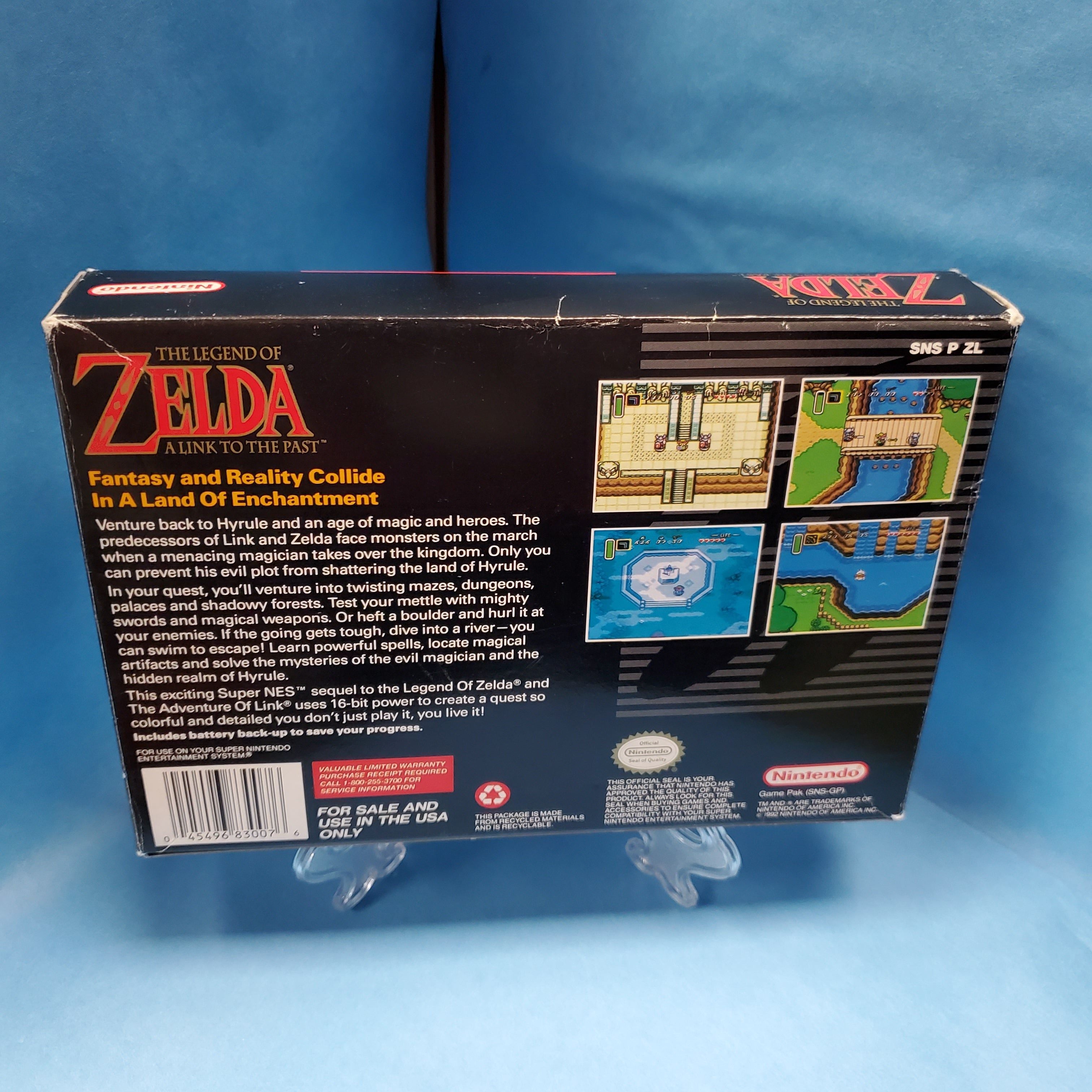 SNES - The Legend of Zelda A Link to the Past (Complete in Box A- With Manual)
