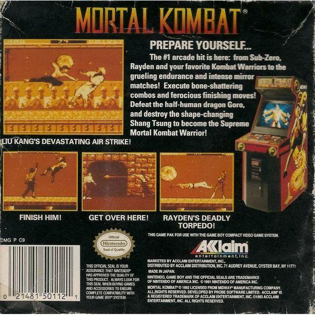 GB - Mortal Kombat (Cartridge Only)