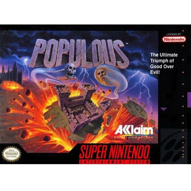 SNES - Populous (Complete in Box)