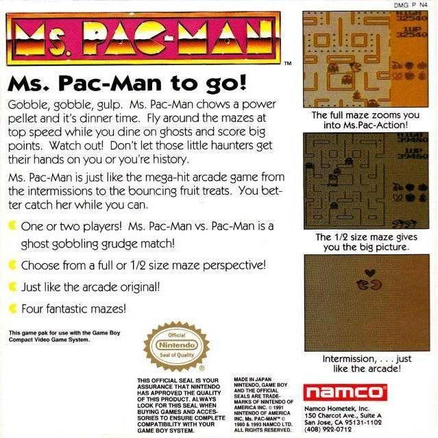 GB - Ms. Pac-Man (Cartridge Only)