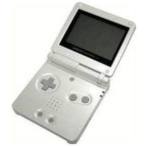 Game Boy Advance SP System (Front Lit) (Pearl White)