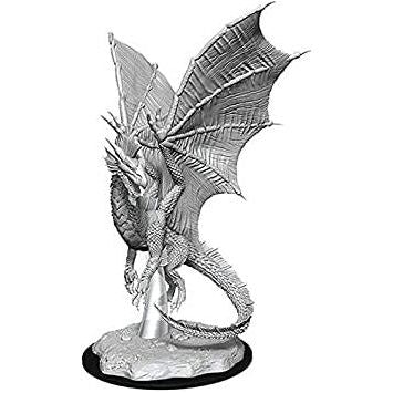 D&D - Minis - Nolzurs Marvelous Miniatures - Young Silver Dragon