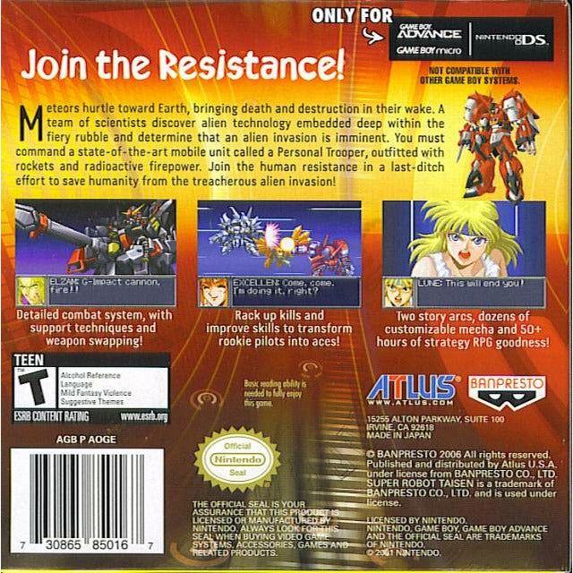 GBA - Super Robot Taisen génération originale (cartouche uniquement)