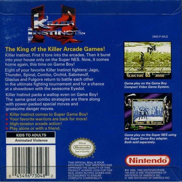 GB - Killer Instinct (Cartridge Only)