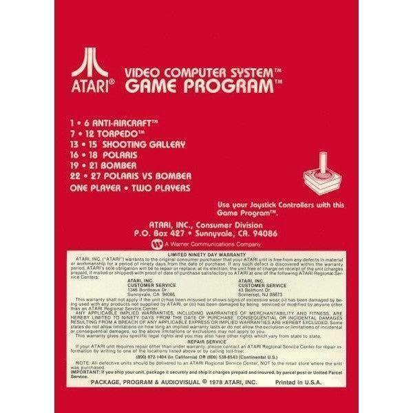Atari 2600 - Air Sea Battle (Cartridge Only)