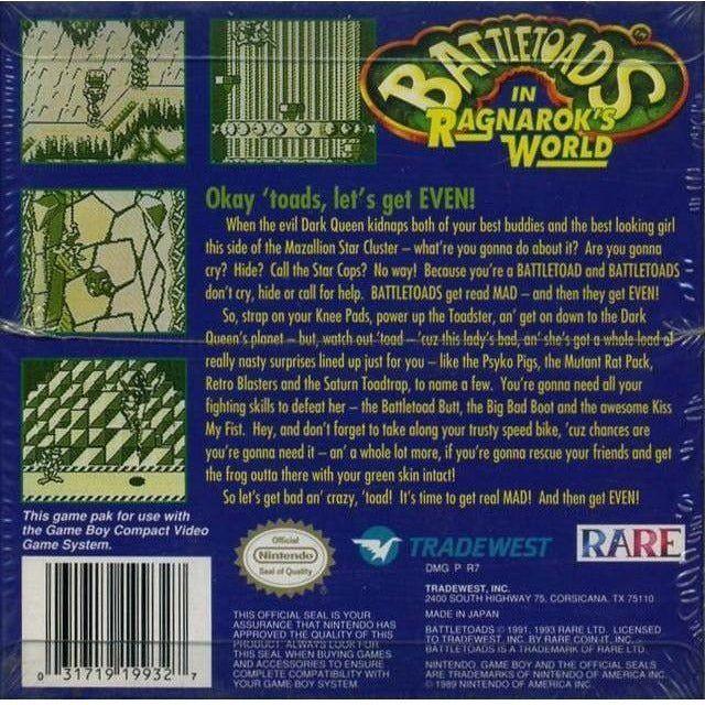 GB - Battletoads In Ragnarok's World (Cartridge Only)