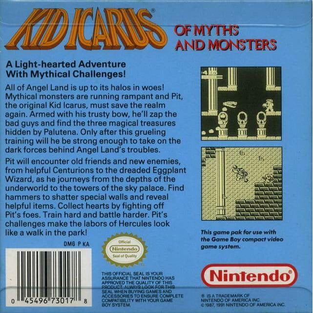 GB - Kid Icarus des mythes et des monstres (cartouche uniquement)