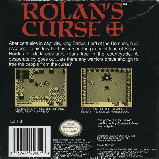 GB - Rolans Curse (Cartridge Only)