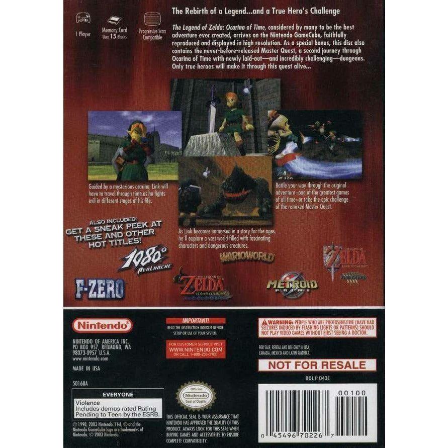 GameCube - The Legend of Zelda Ocarina of Time / Master Quest