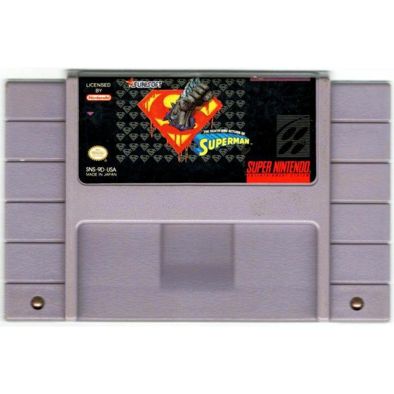SNES - La mort et le retour de Superman (cartouche uniquement)