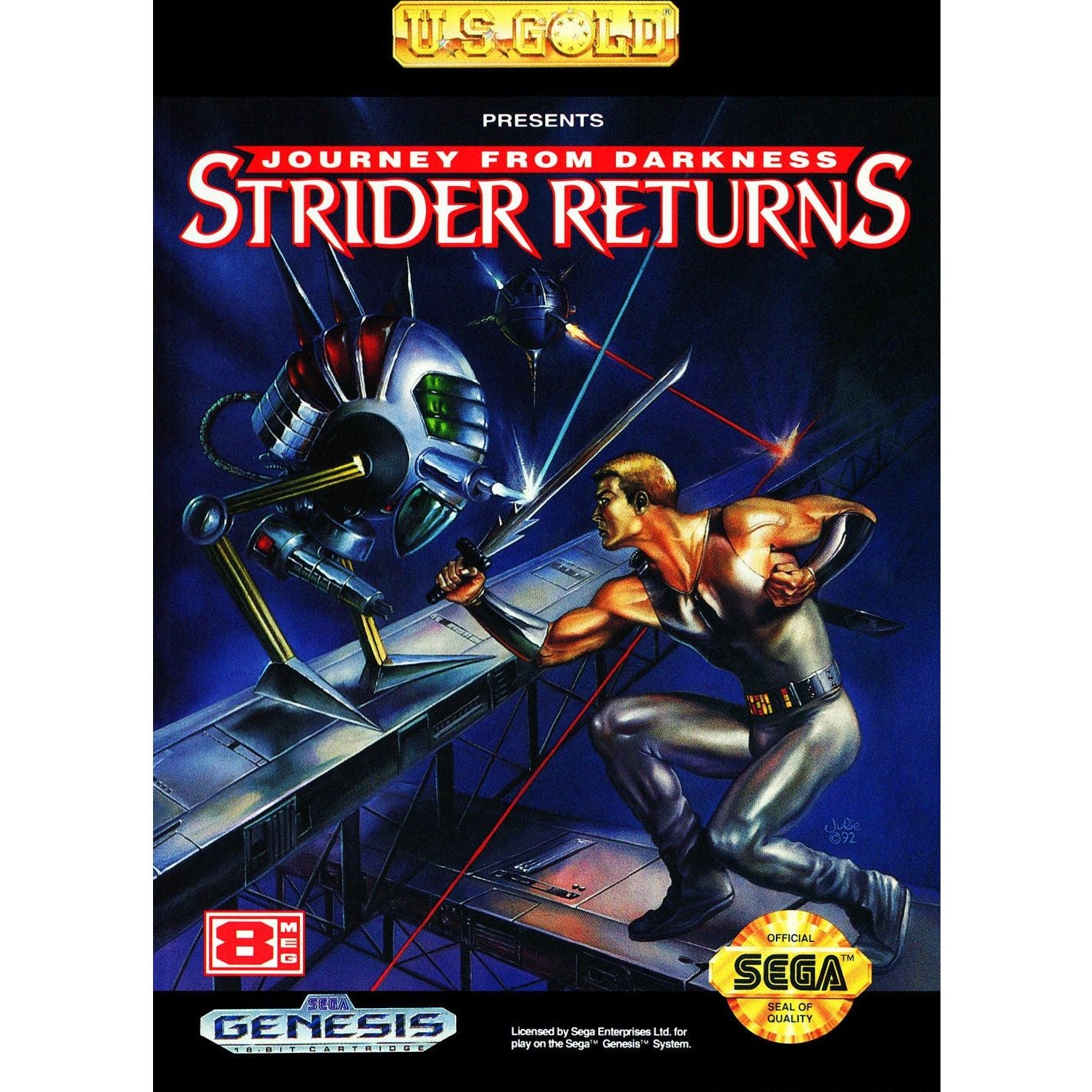 GameGear - Strider revient Journey from Darkness (cartouche uniquement)