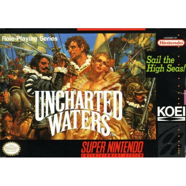 SNES - Uncharted Waters (Complete in Box)