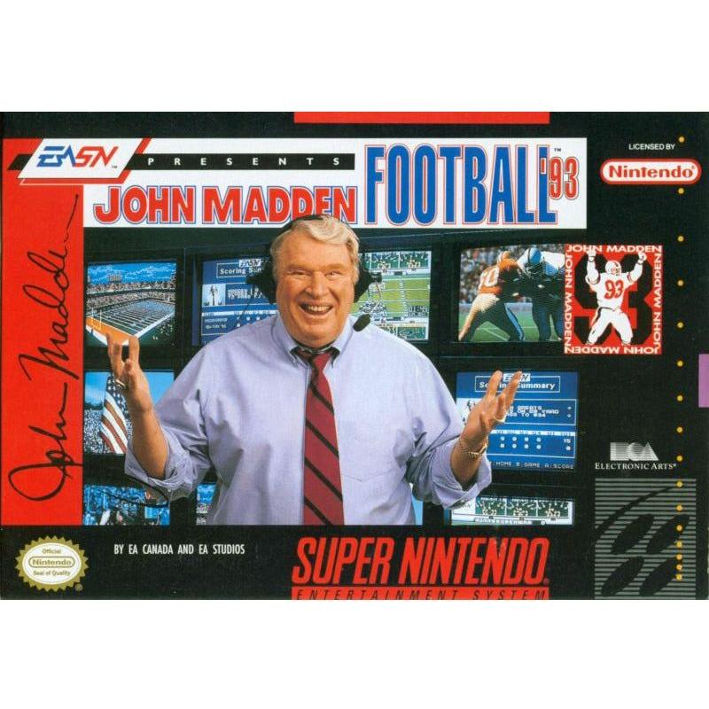 SNES - John Madden Football 93 (Complete in Box)