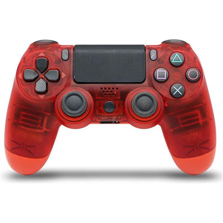 Manette PS4 tierce Doubleshock IV (sans fil) (rouge trans.)