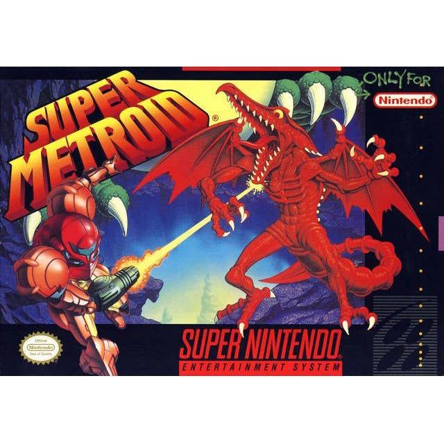 SNES - Super Metroid (Complete in Box / A- / Rough Manual)