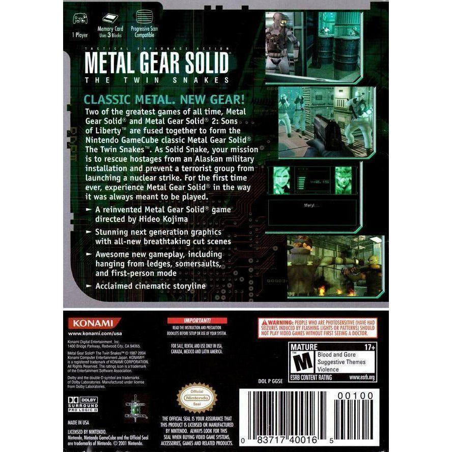 GameCube - Metal Gear Solid The Twin Snakes