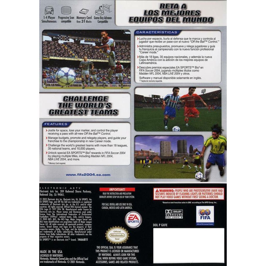 GameCube - FIFA Soccer 2004
