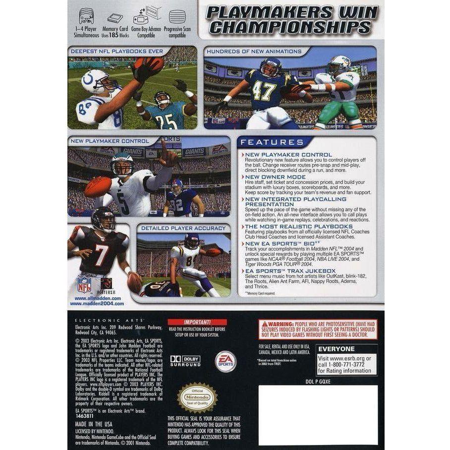 GameCube - Madden NFL 2004