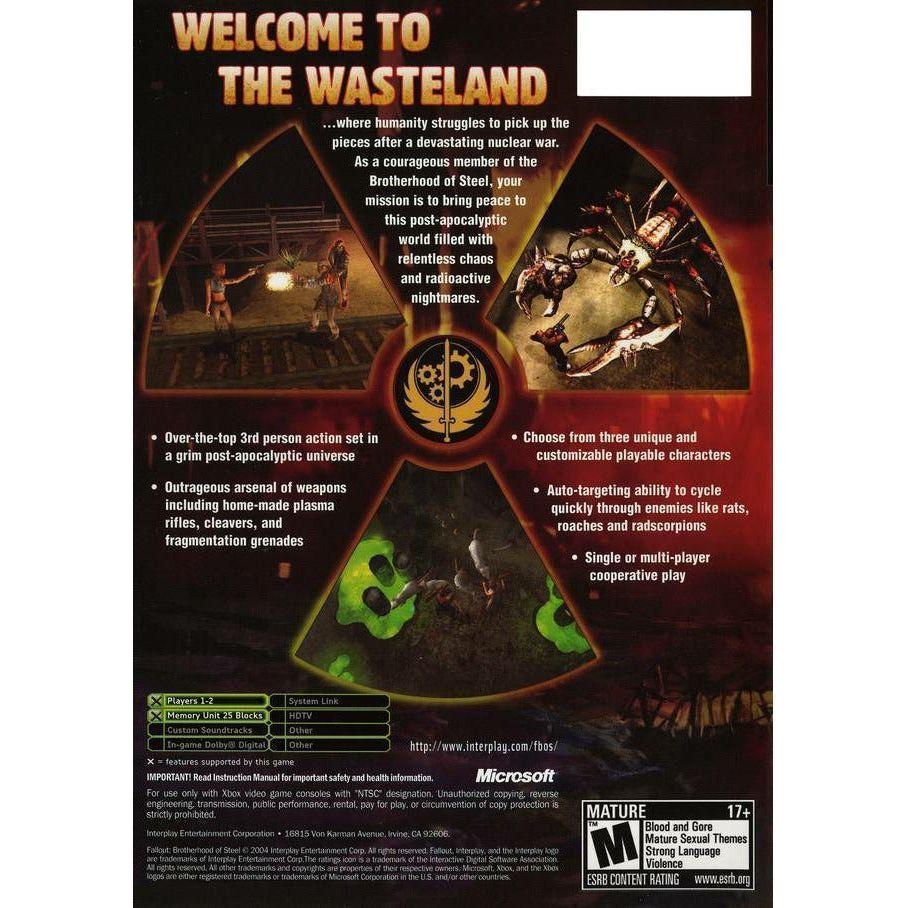 XBOX - Fallout Brotherhood of Steel (avec manuel)