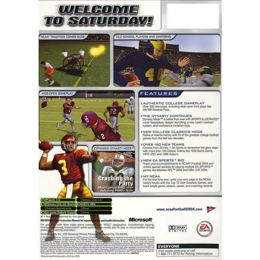 XBOX - NCAA Football 2004