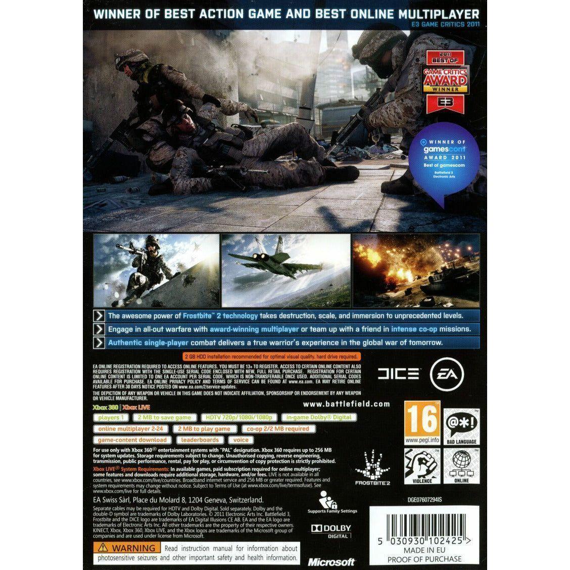 XBOX 360 - Battlefield 3