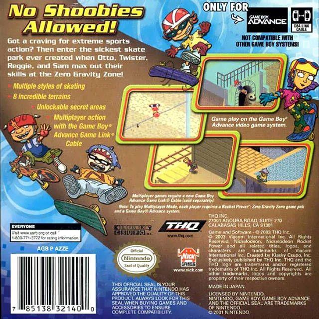 GBA - Rocket Power Zero Gravity (cartouche uniquement)
