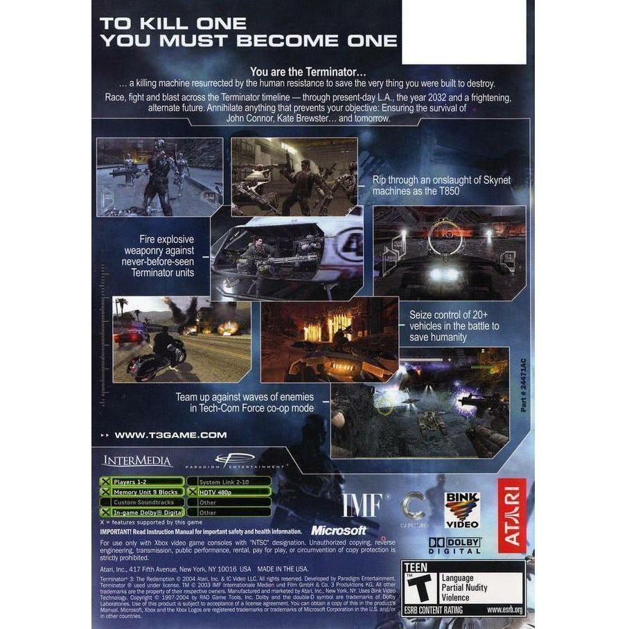 XBOX - Terminator 3 The Redemption