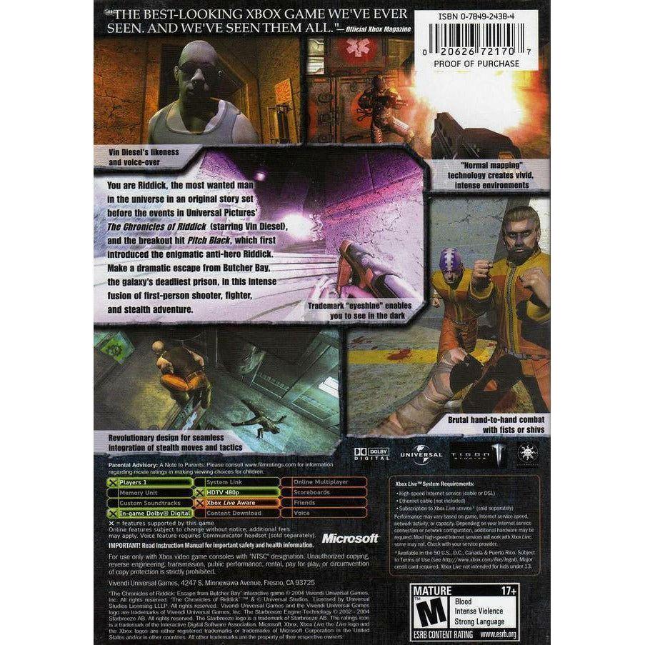 XBOX - The Chronicles of Riddick Escape from Butcher Bay