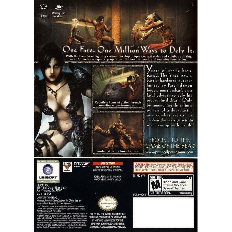 GameCube - Prince of Persia Guerrier intérieur