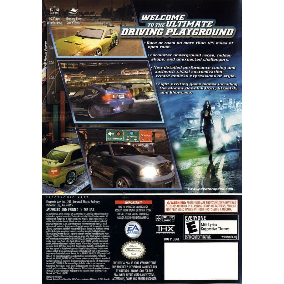 GameCube - Need For Speed Underground 2